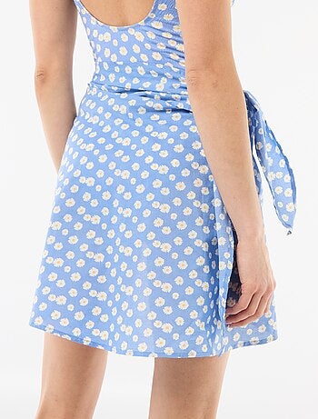 Falda de playa estampada para anudar