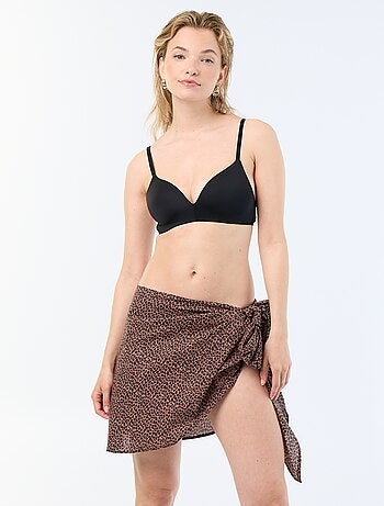 Falda de playa estampada para anudar