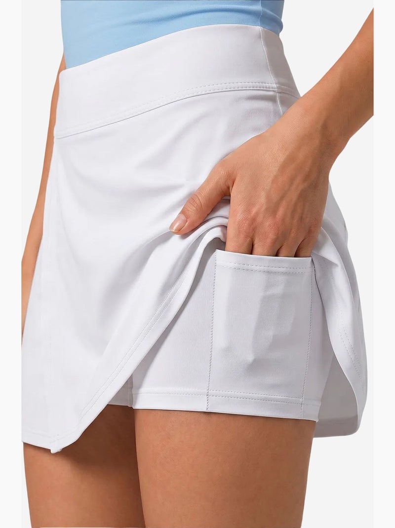 Falda de poliéster y elastano tommy Blanco - Kiabi