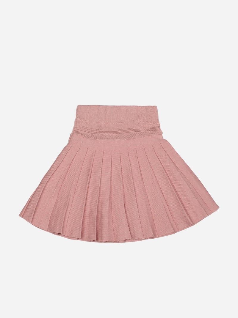 Falda de punto con bolsillos - Kids Star Rosa - Kiabi