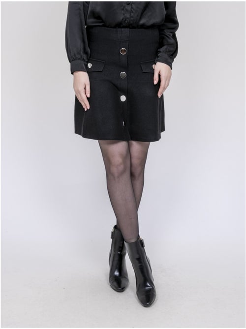 Falda de punto con botones delanteros XIVRY - Kiabi Falda de punto con botones delanteros XIVRY - Kiabi