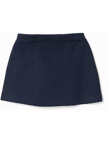 Falda de punto con lazo decorativo
