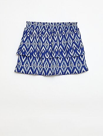 Falda de punto elástico