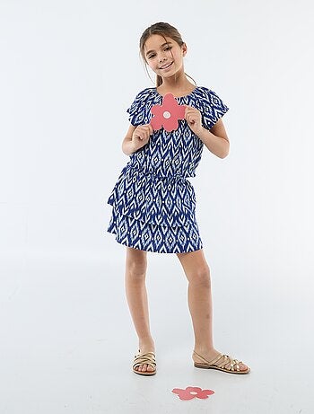 Falda de punto elástico