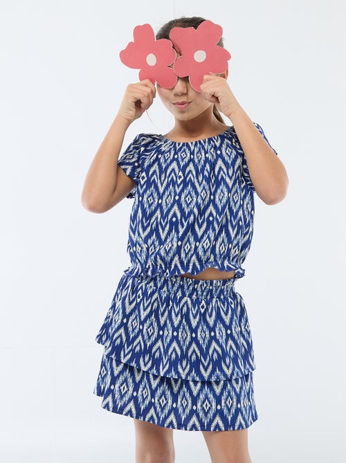 Falda de punto elástico - Kiabi