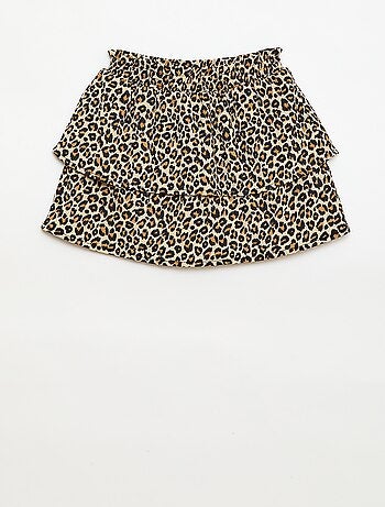 Falda de punto elástico