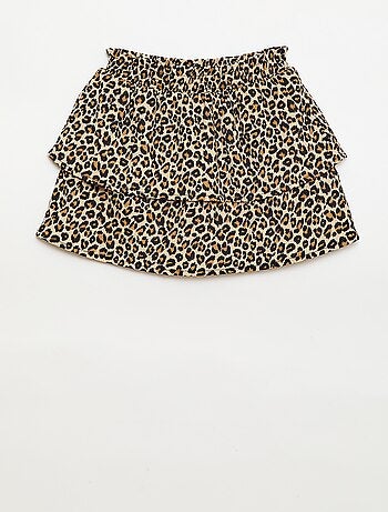 Falda de punto elástico