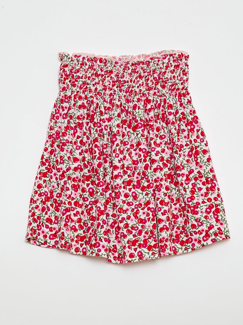 Falda de punto ligero Blanco - Kiabi