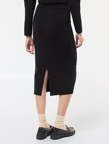 Falda de punto lisa