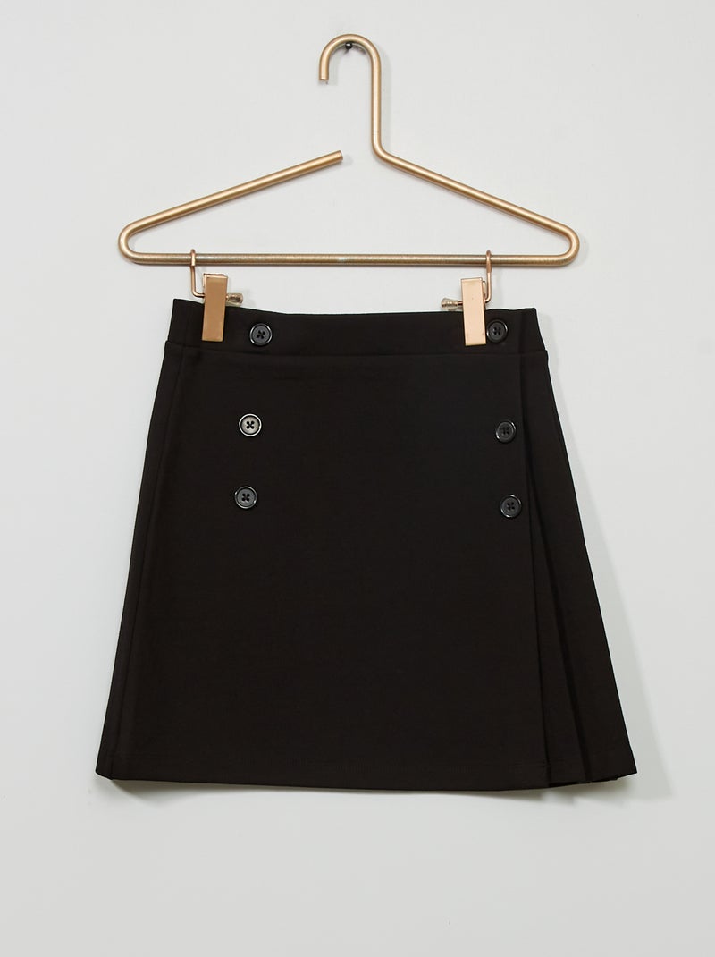 Falda de punto NEGRO - Kiabi
