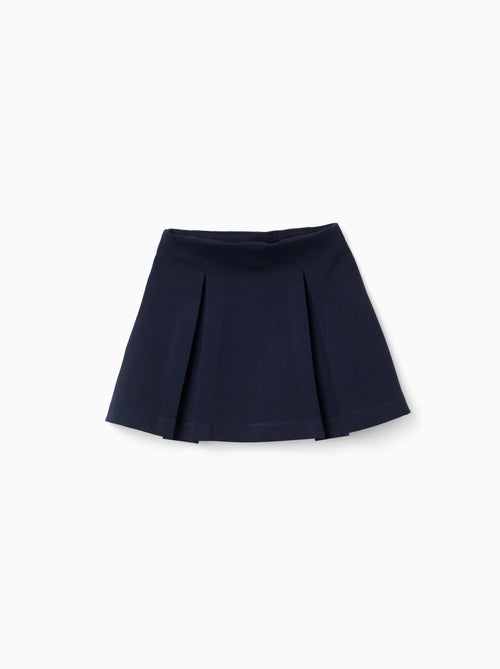 Falda de punto Roma con pliegues delanteros y traseros - Kiabi
