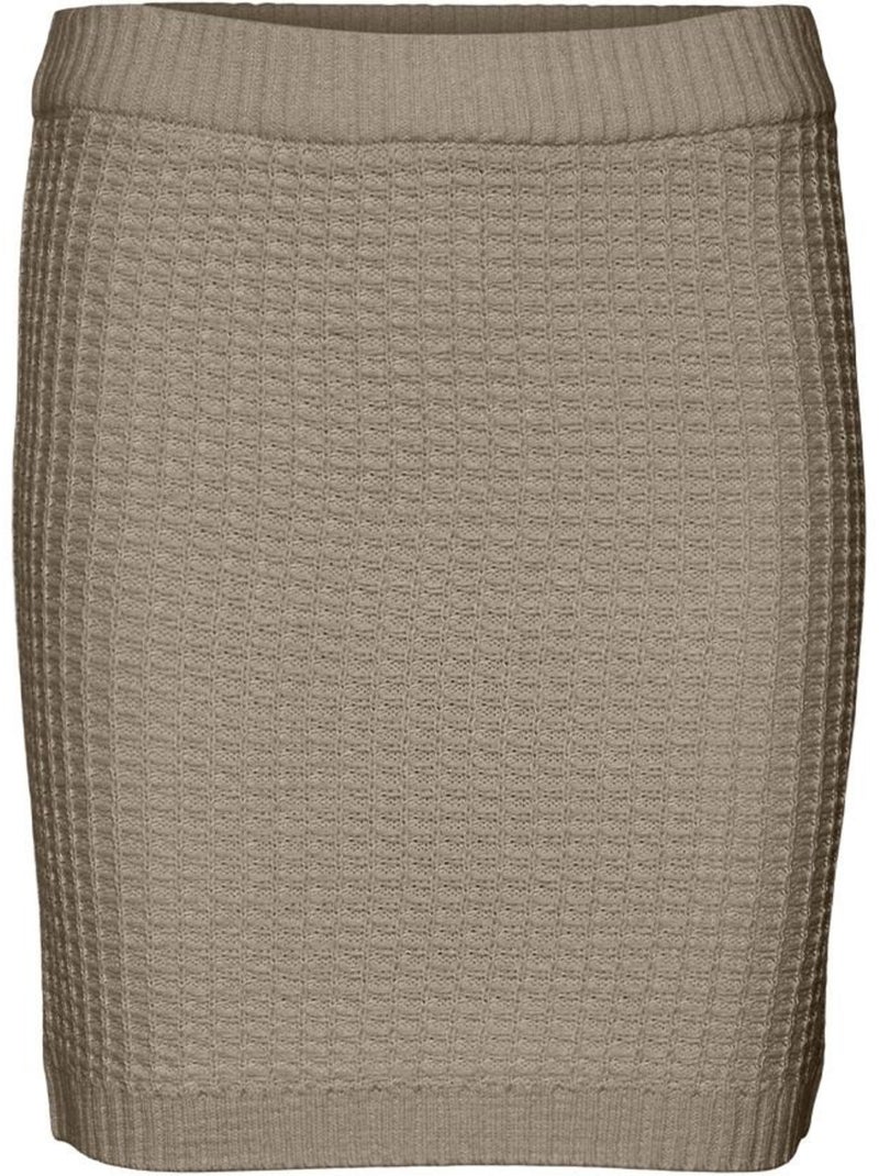 Falda de Punto Vero Moda para Mujer Beige - Kiabi