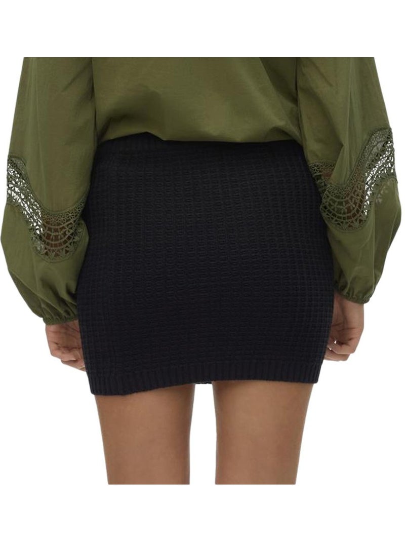 Falda de Punto Vero Moda para Mujer Negro - Kiabi