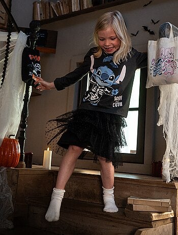 Falda de tul con volantes 'Halloween'