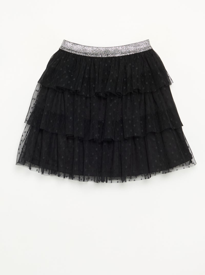Falda de tul con volantes 'Halloween' Negro - Kiabi