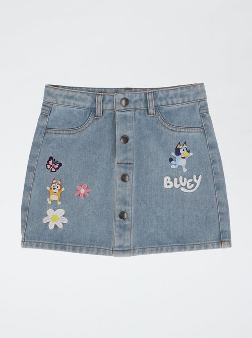 Falda denim 'Bluey' de algodón - Kiabi