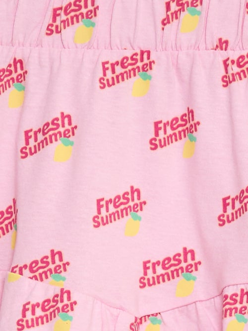 Falda estampada con volantes - Kiabi