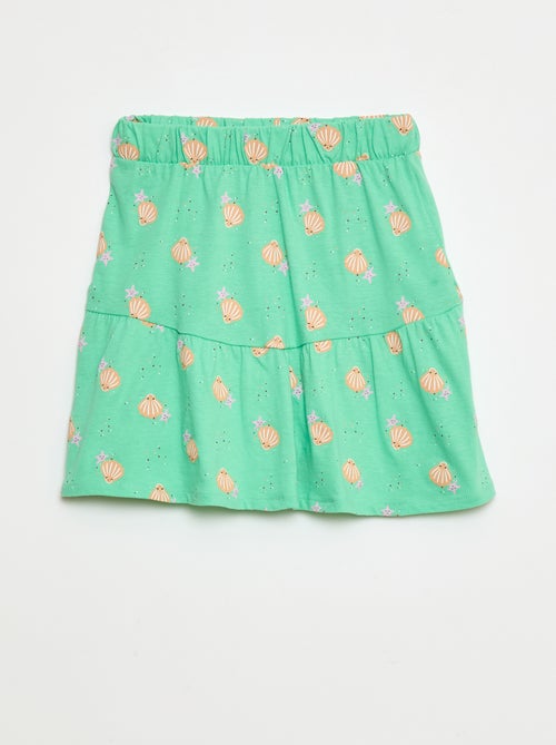 Falda estampada con volantes - Kiabi