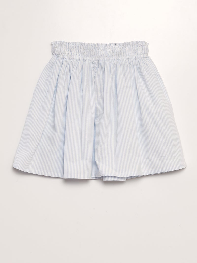 Falda evasé a rayas AZUL - Kiabi