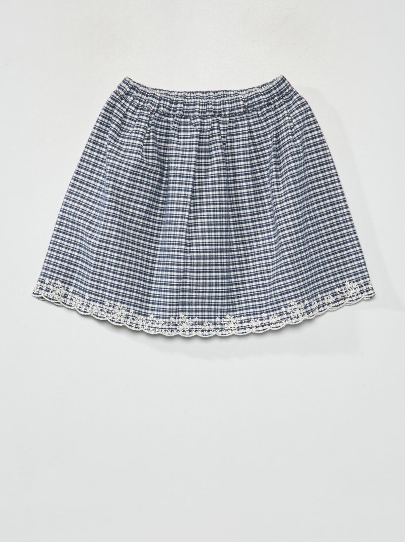 Falda evasé AZUL - Kiabi