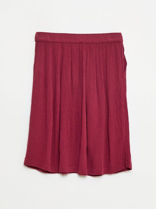 Falda evasé ligera lisa - Kiabi