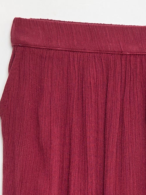 Falda evasé ligera lisa - Kiabi