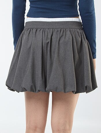 Falda globo con detalle boxer