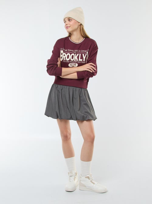 Falda globo con detalle boxer - Kiabi