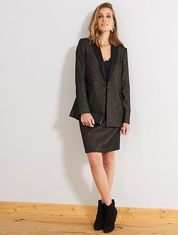 Falda jacquard brillante - Kiabi