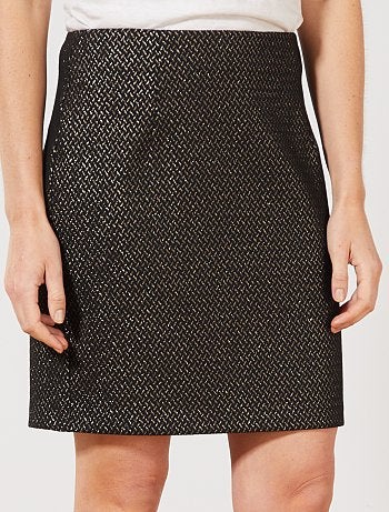 Falda jacquard brillante - Kiabi