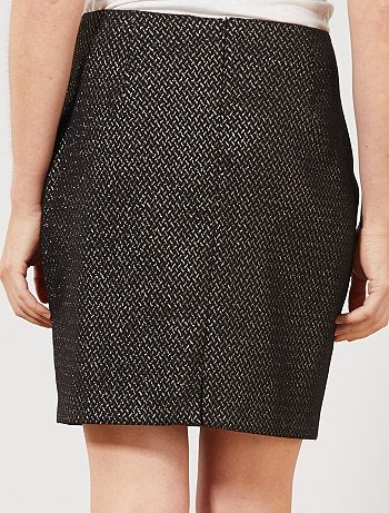 Falda jacquard brillante - Kiabi