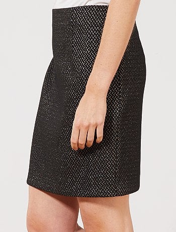 Falda jacquard brillante - Kiabi