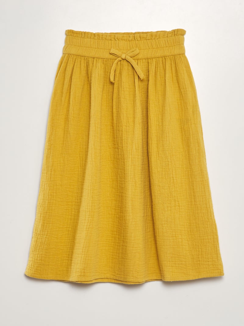 Falda larga AMARILLO - Kiabi