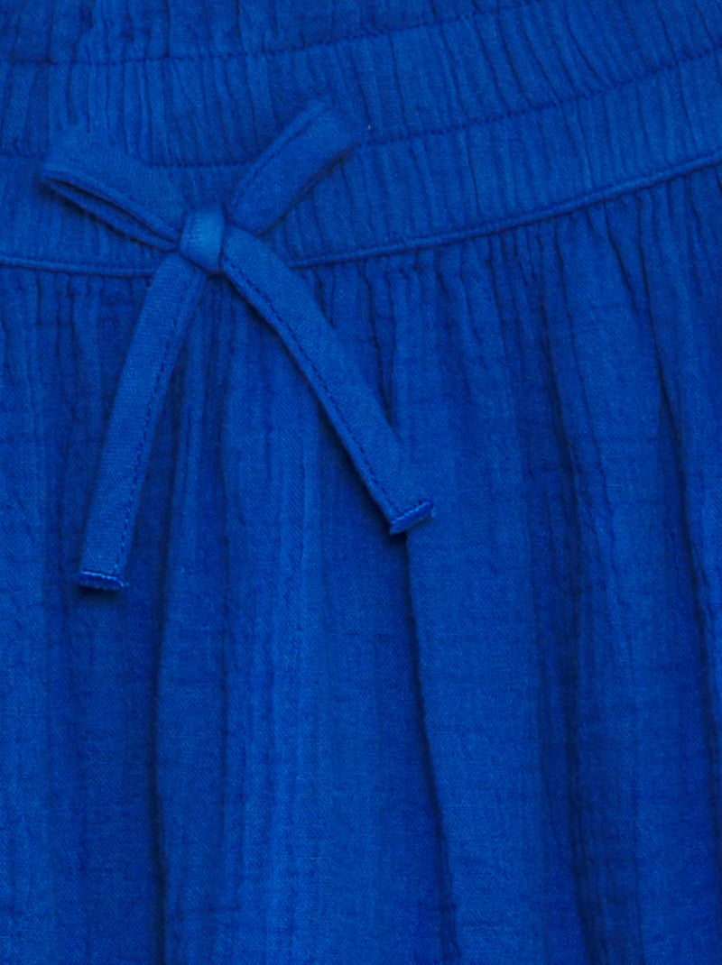 Falda larga azul - Kiabi