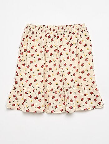 Falda larga corte a la rodilla