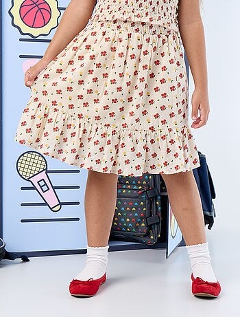 Falda larga corte a la rodilla