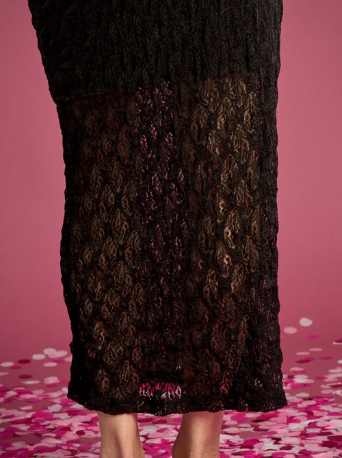 Falda larga de encaje - Kiabi