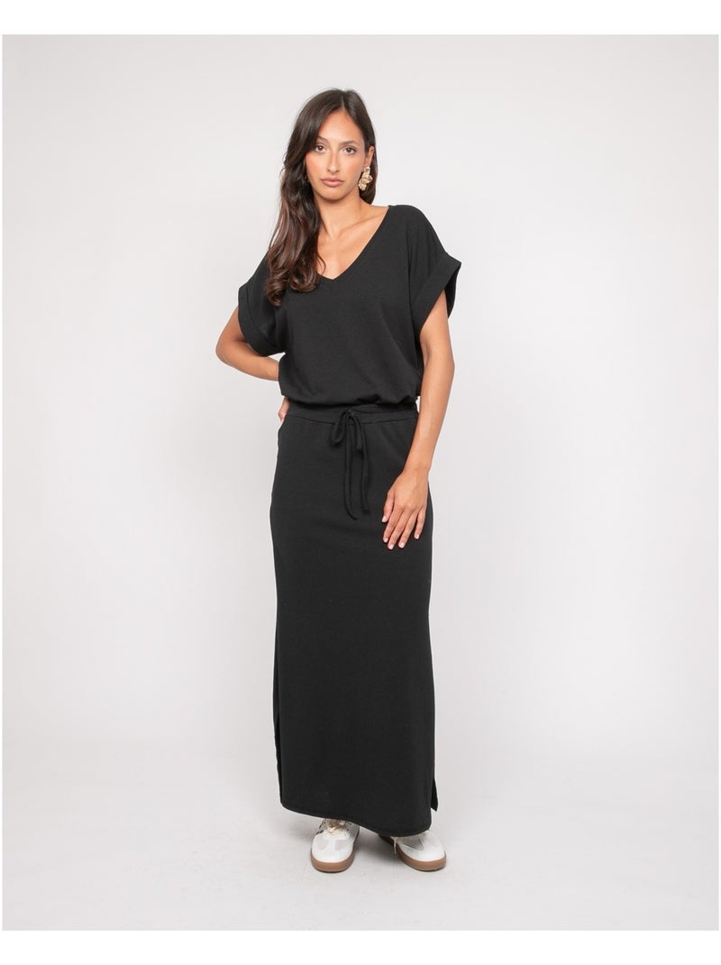 Falda larga de felpa XIVELA Negro - Kiabi