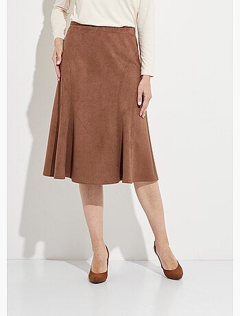 Falda larga de punto ante con vuelo - Afibel