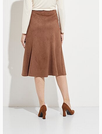 Falda larga de punto ante con vuelo - Afibel