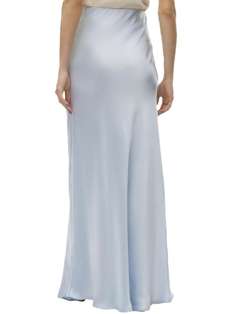 Falda larga de talle alto Vero Moda Azul - Kiabi