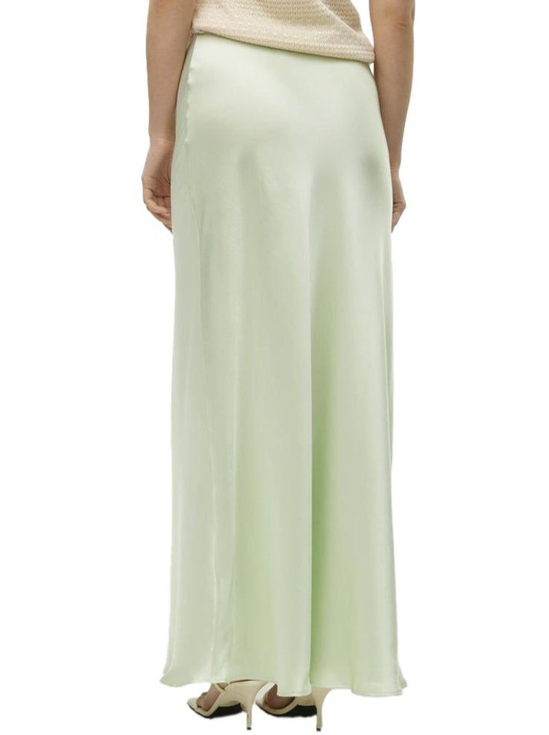 Falda larga de talle alto Vero Moda Verde - Kiabi