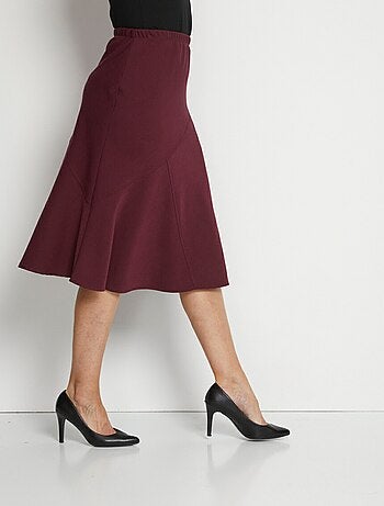 Falda larga de vuelo en tejido elástico - Afibel