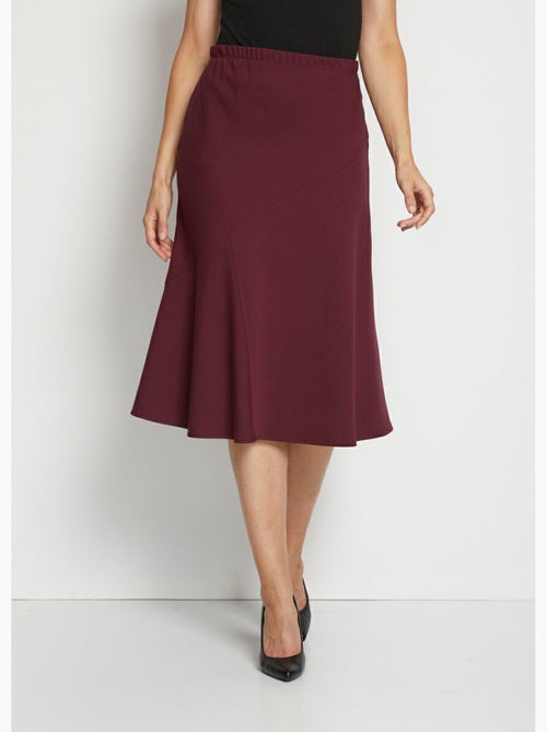 Falda larga de vuelo en tejido elástico - Afibel - Kiabi