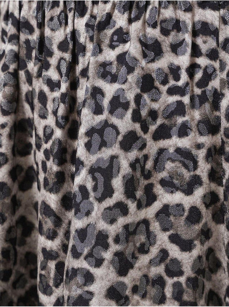 Falda larga estampada bdart Gris negro - Kiabi
