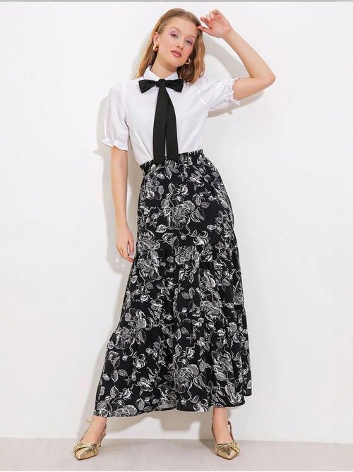 Falda larga estampada bdart - Kiabi Falda larga estampada bdart - Kiabi