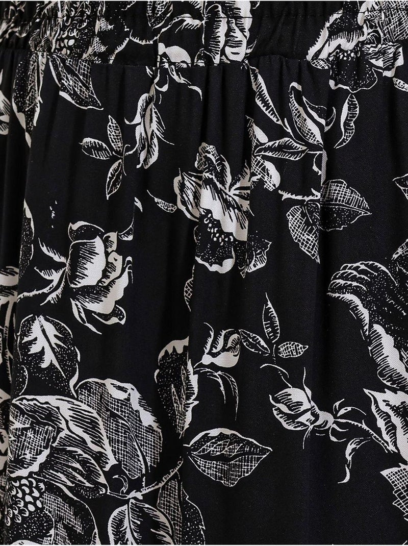 Falda larga estampada bdart Negro - Kiabi