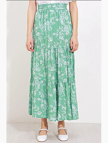 Falda larga estampada bdart