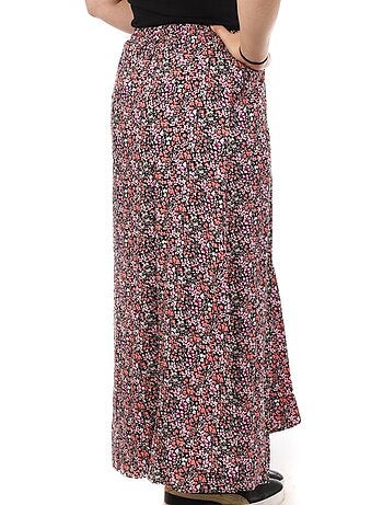 Falda Larga Estampada Vero CURVE Moda Measy para Mujer
