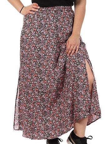 Falda Larga Estampada Vero CURVE Moda Measy para Mujer
